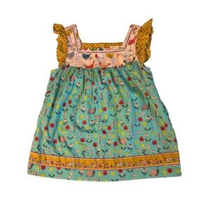 Matilda Jane Girls Tell Me Tales Chicken Top Size 8